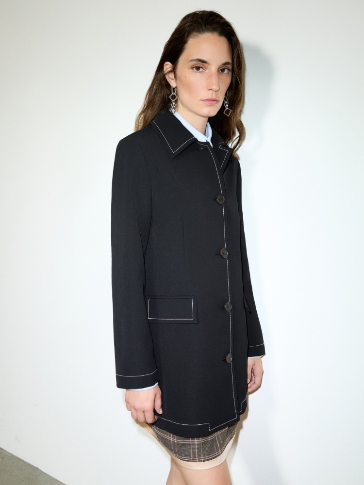 Car coat in bonded twill - MAX&Co.