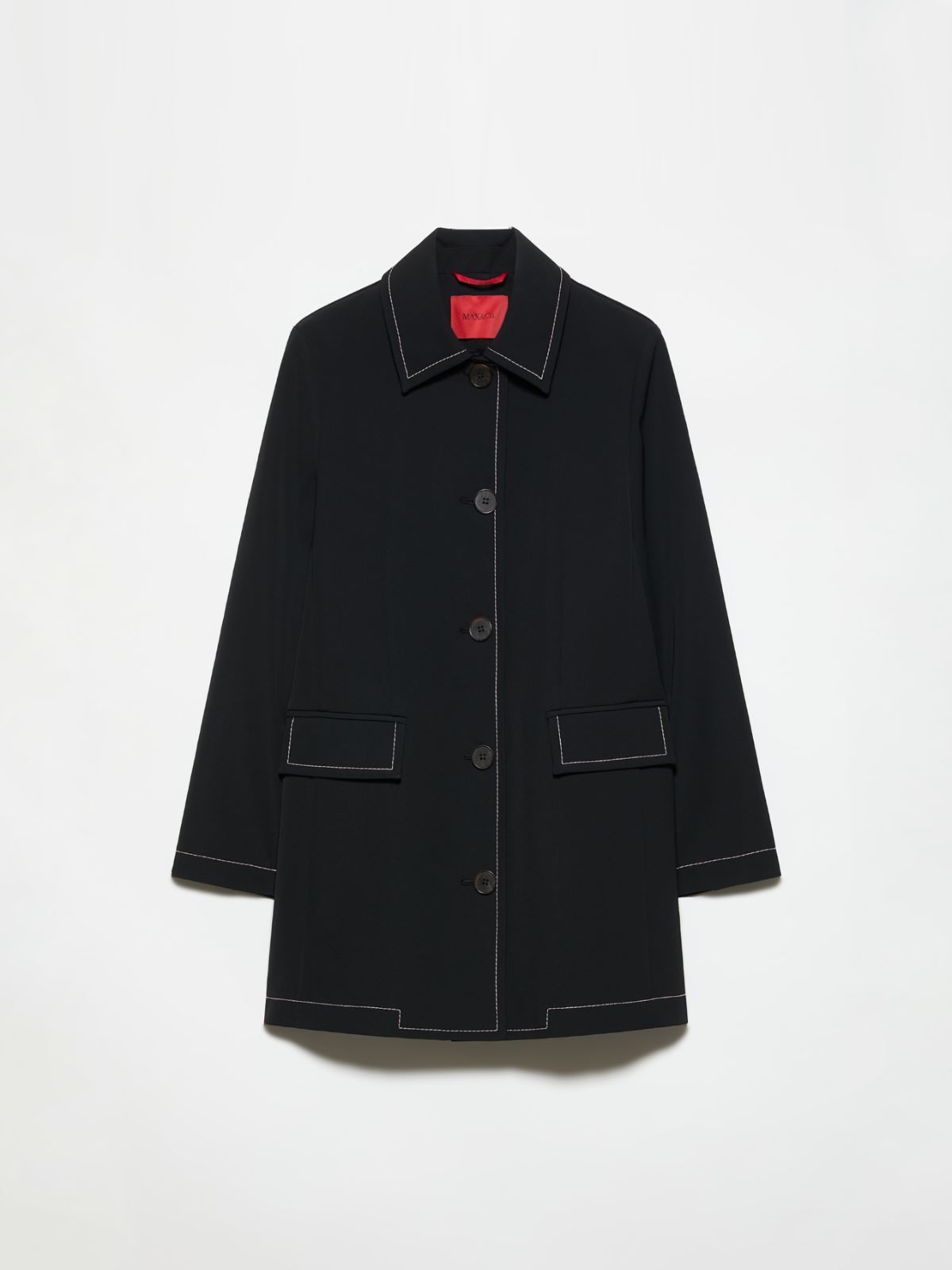 Car coat in bonded twill - BLACK - MAX&Co. - 5