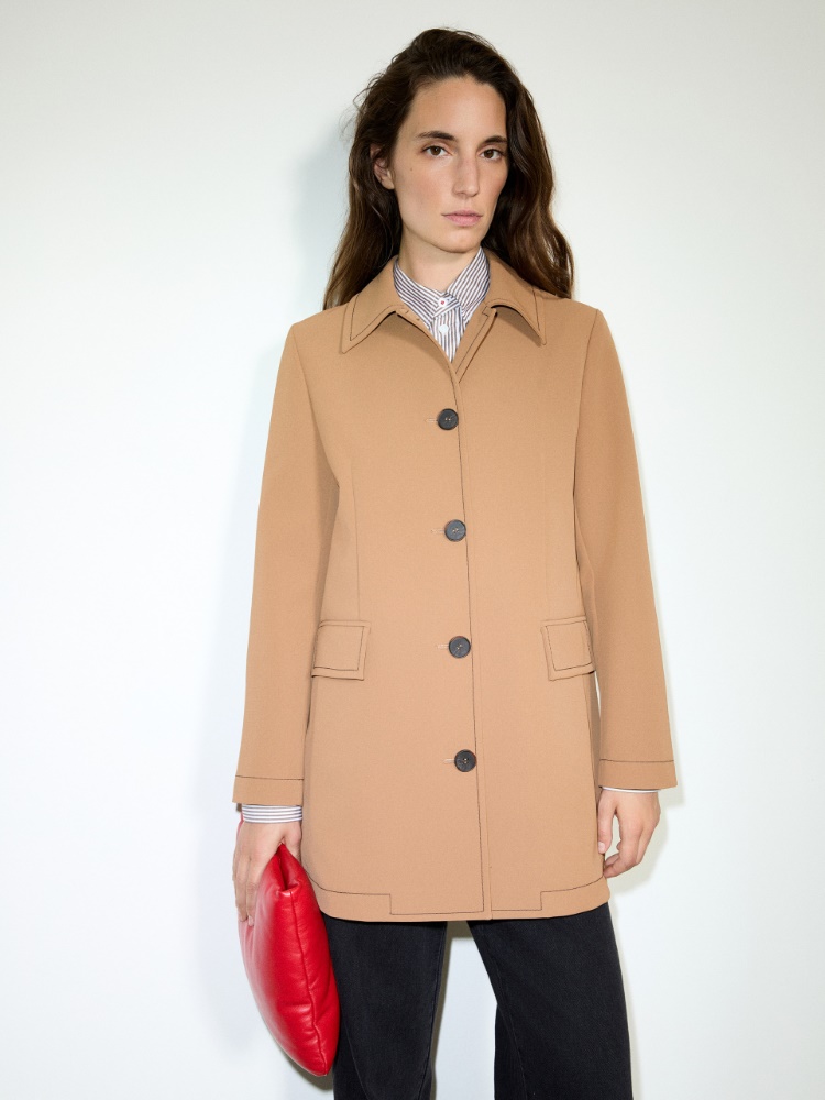 Car coat in bonded twill - MAX&Co.