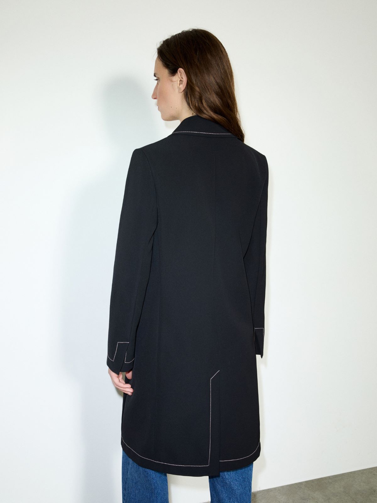 Manteau léger en sergé contrecollé - NOIR - MAX&Co. - 2