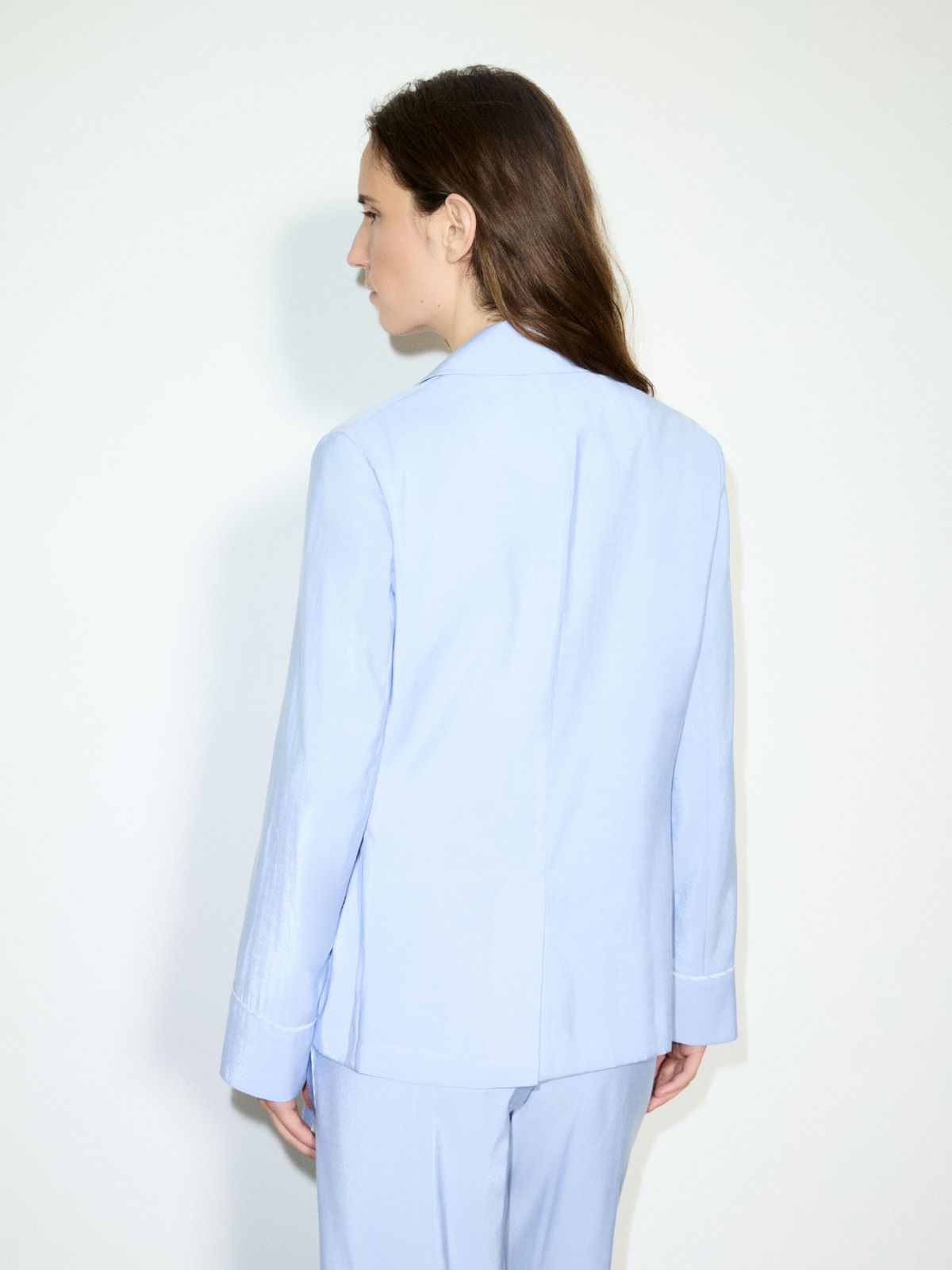 Deconstructed wrap blazer - LIGHT BLUE - MAX&Co. - 2