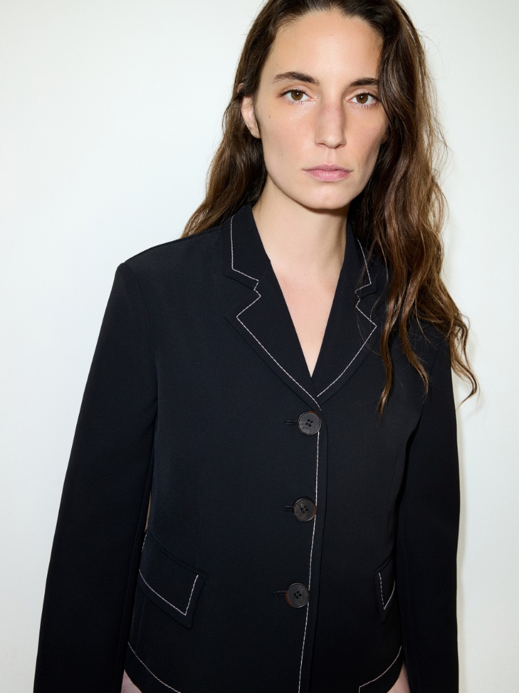 Slim-fit bonded twill jacket - MAX&Co. - 3