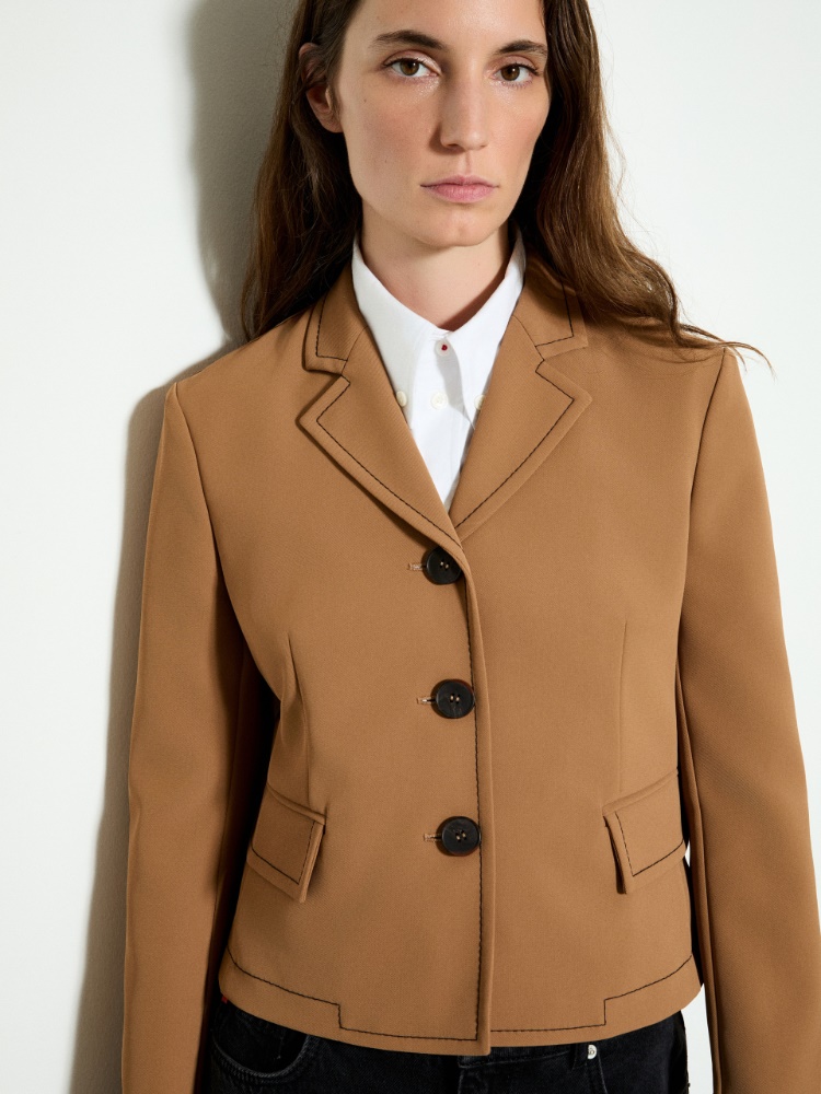 Slim-fit bonded twill jacket - MAX&Co. - 3