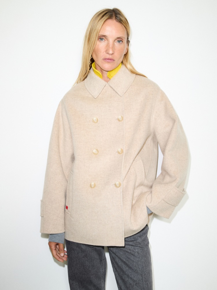 Double-faced wool blend pea coat - MAX&Co.
