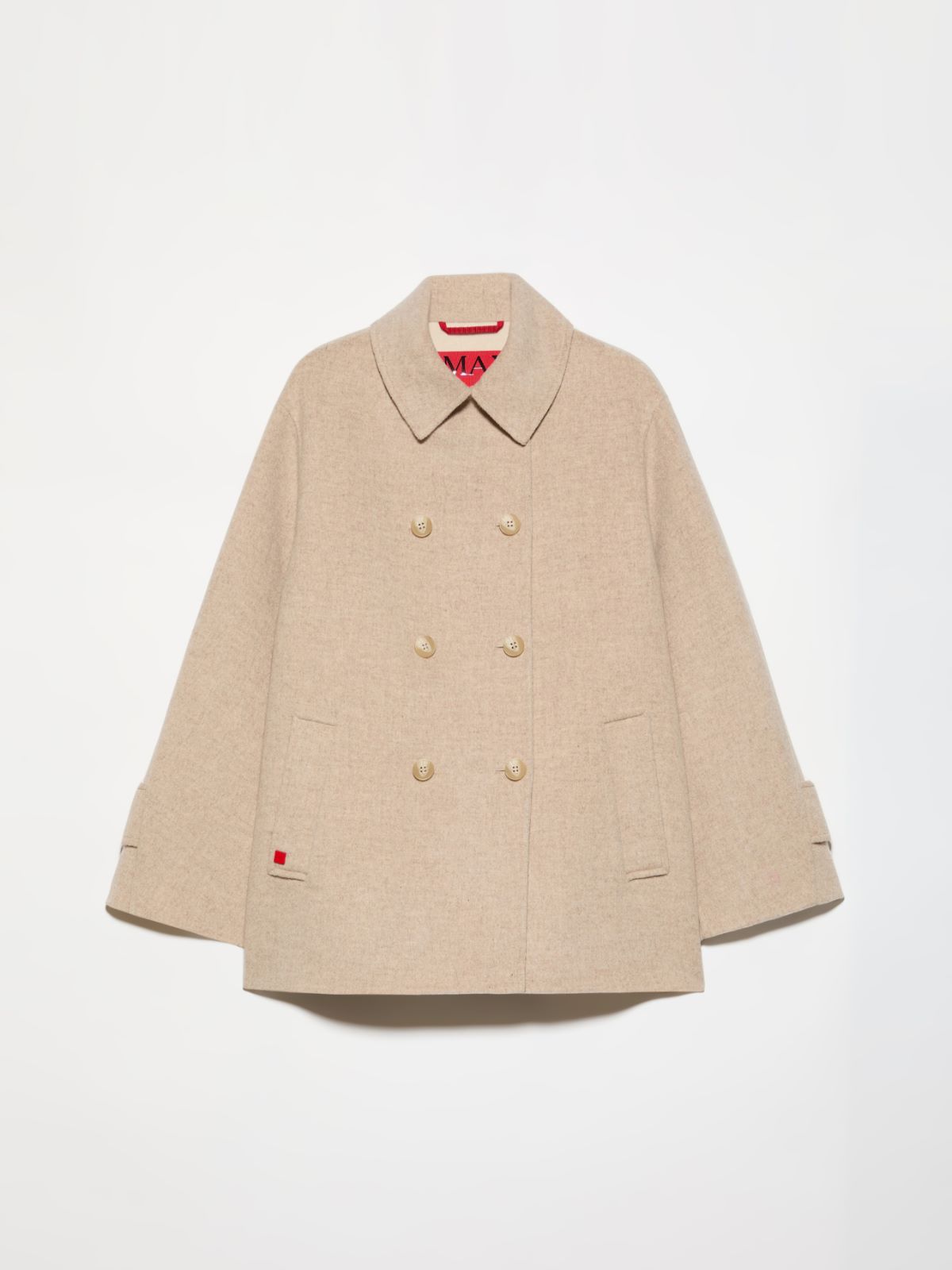 Double-faced wool blend pea coat - SAND - MAX&Co. - 5
