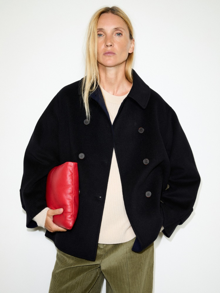 Double-faced wool blend pea coat - MAX&Co.