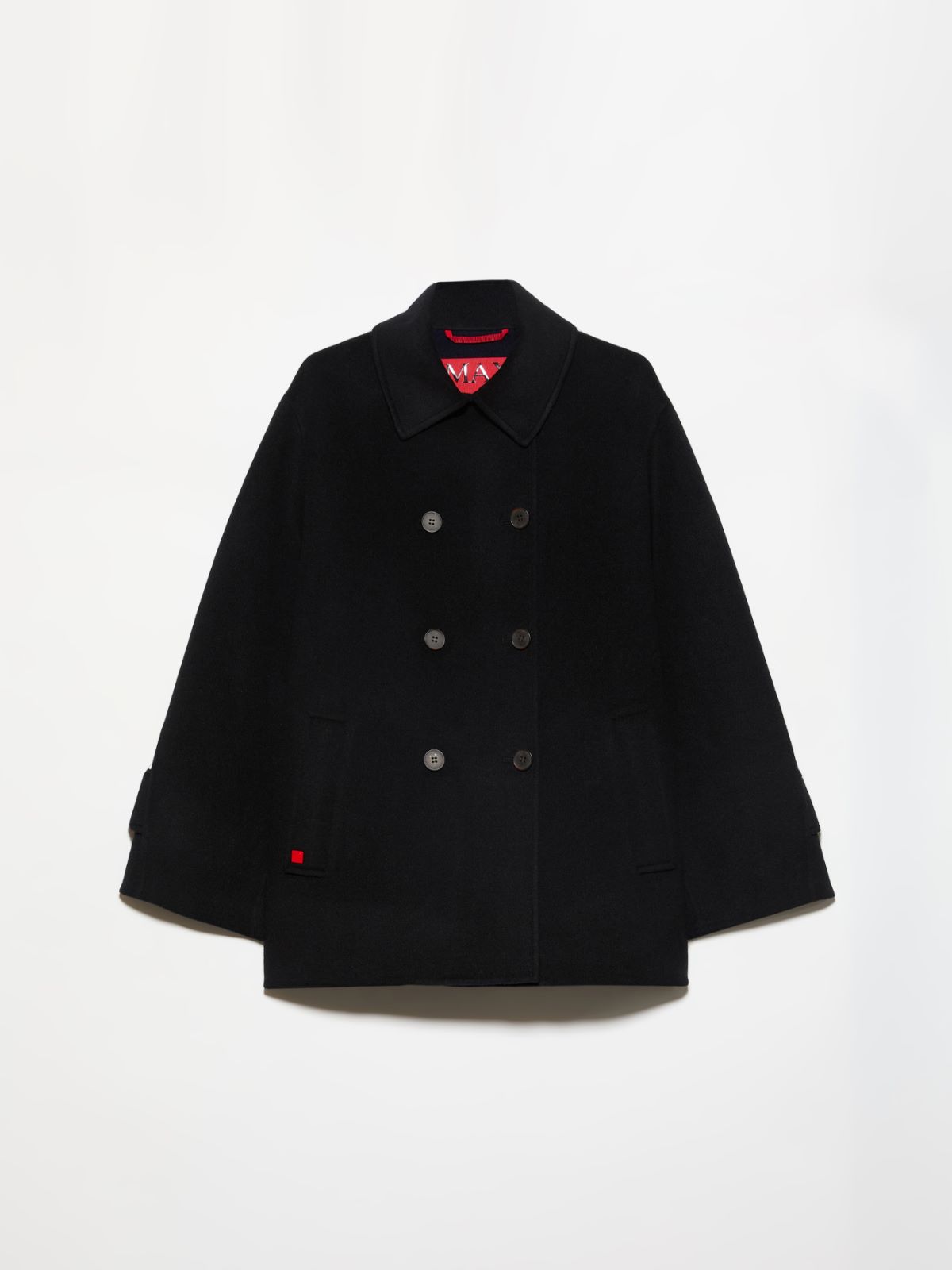 Double-faced wool blend pea coat - BLACK - MAX&Co. - 6