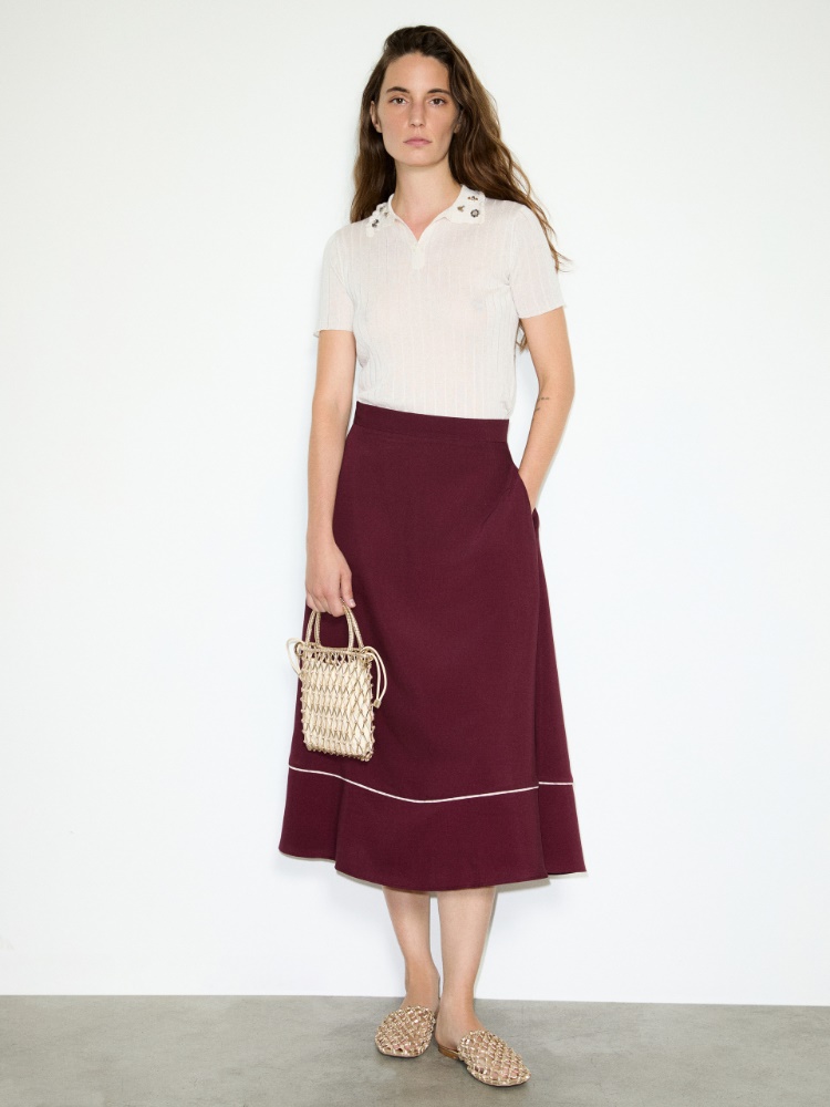 Crisp fabric midi skirt - MAX&Co. - 4