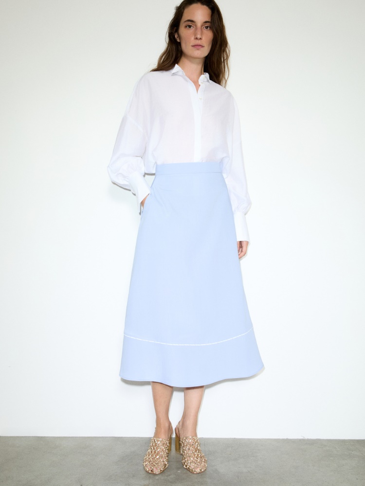 Crisp fabric midi skirt - MAX&Co.