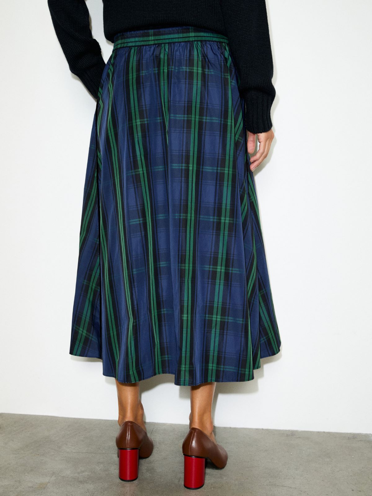 Taffeta corolla skirt - UNDERWOOD GREEN - MAX&Co. - 2