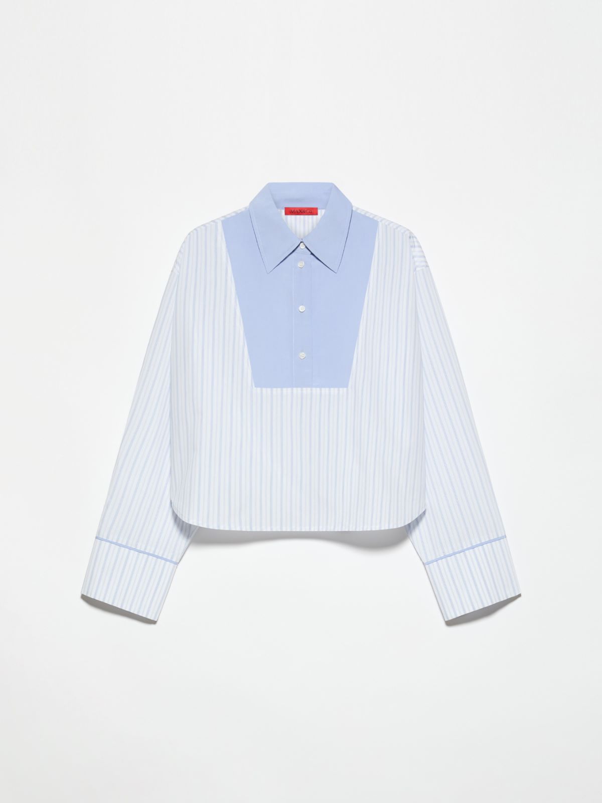 Chemise à plastron contrastant - BLUE CLAIR INTENSE - MAX&Co. - 6