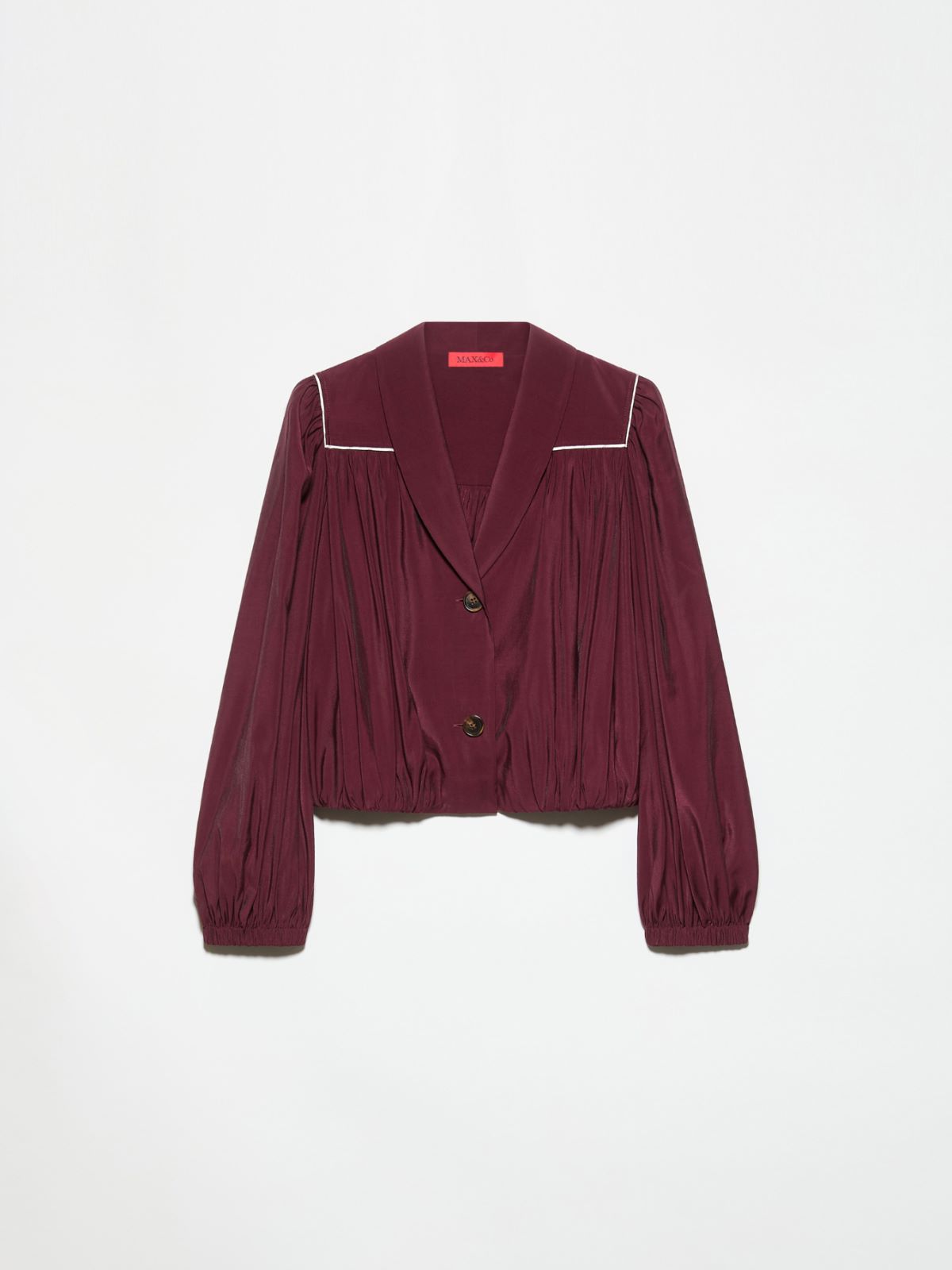 Gathered balloon shirt - MAUVE - MAX&Co. - 5