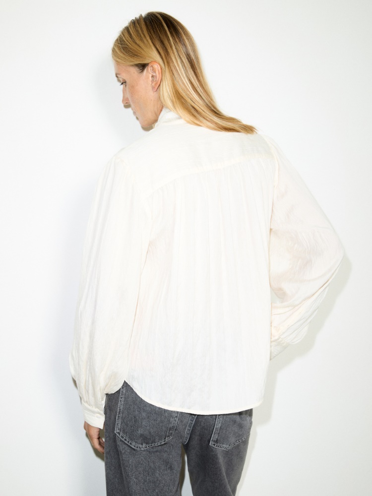 Bluse mit Schluppenkragen - MAX&Co. - 2
