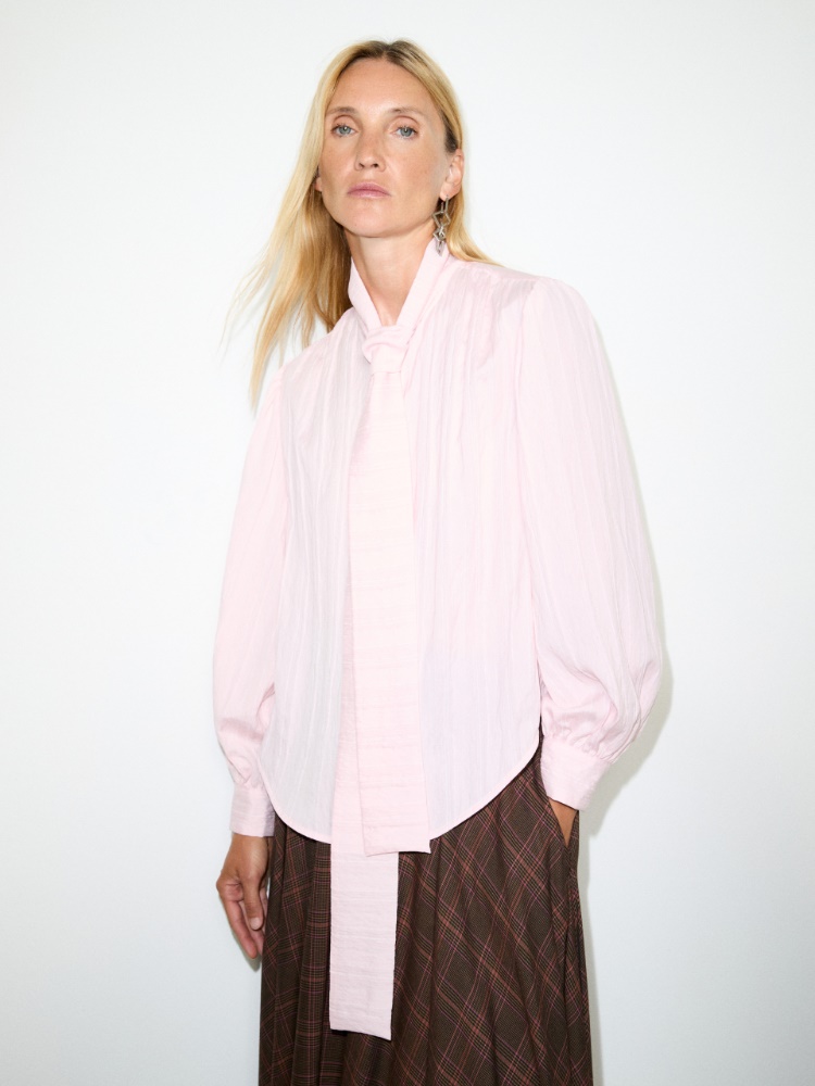 Bluse mit Schluppenkragen - ROSA - MAX&Co.