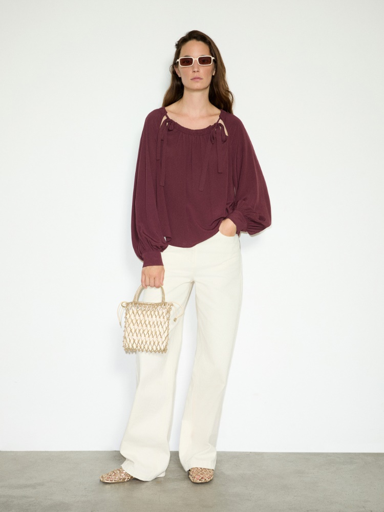 Crêpe de Chine blouse - MAX&Co. - 4