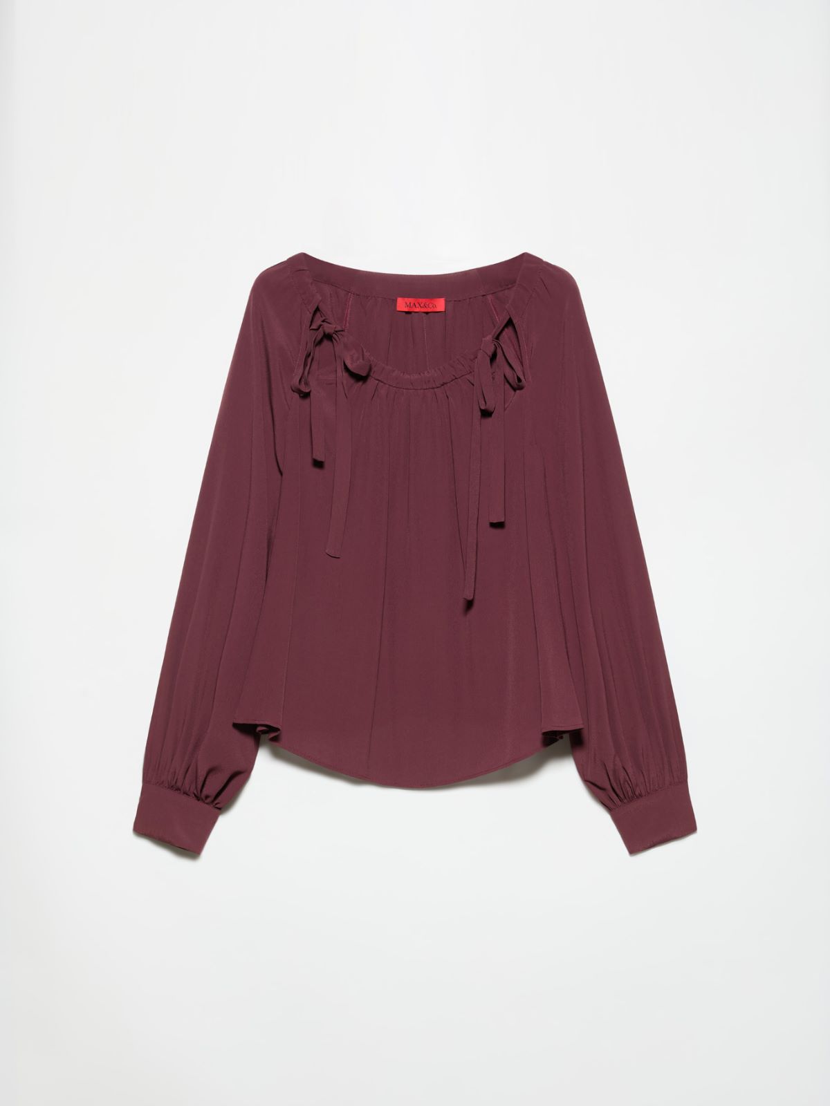 Crêpe de Chine blouse - PLUM - MAX&Co. - 5