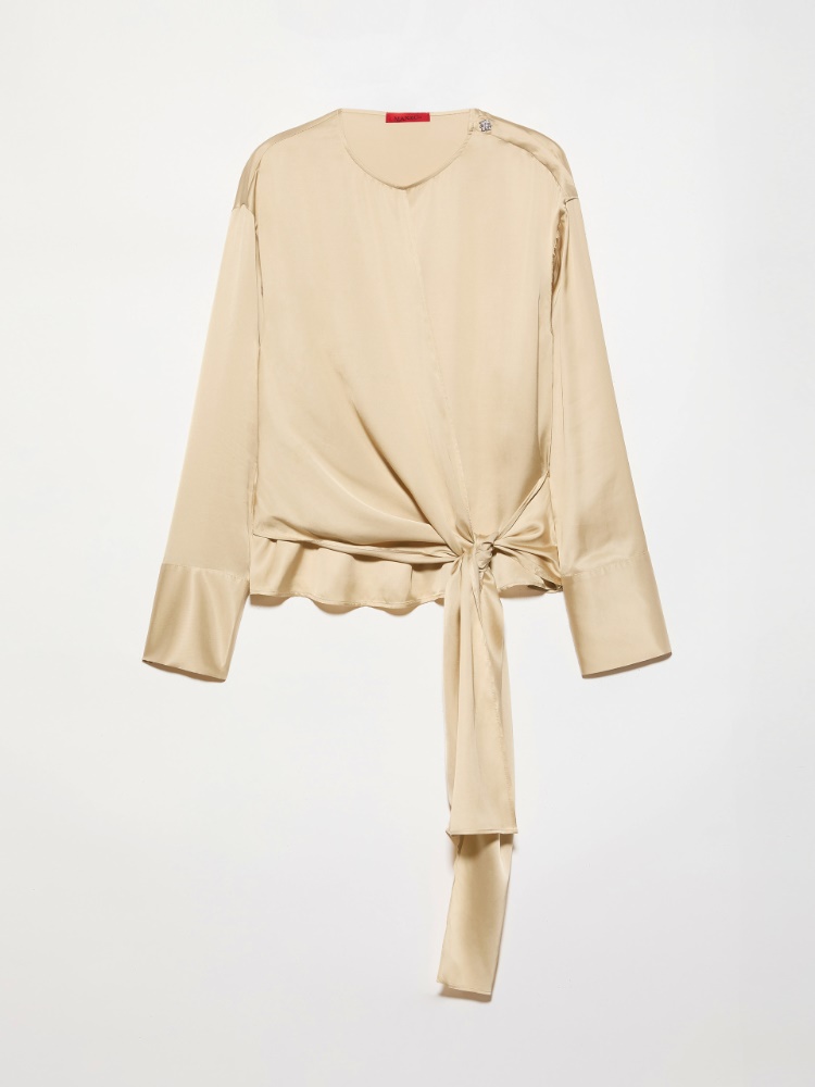 Knot-front satin blouse - MAX&Co. - 6