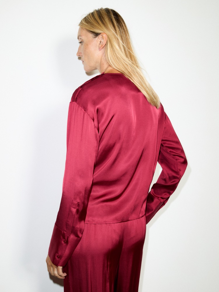 Knot-front satin blouse - MAX&Co. - 2