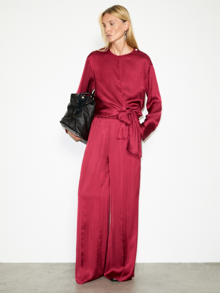 Knot-front satin blouse - MAX&Co. - 5