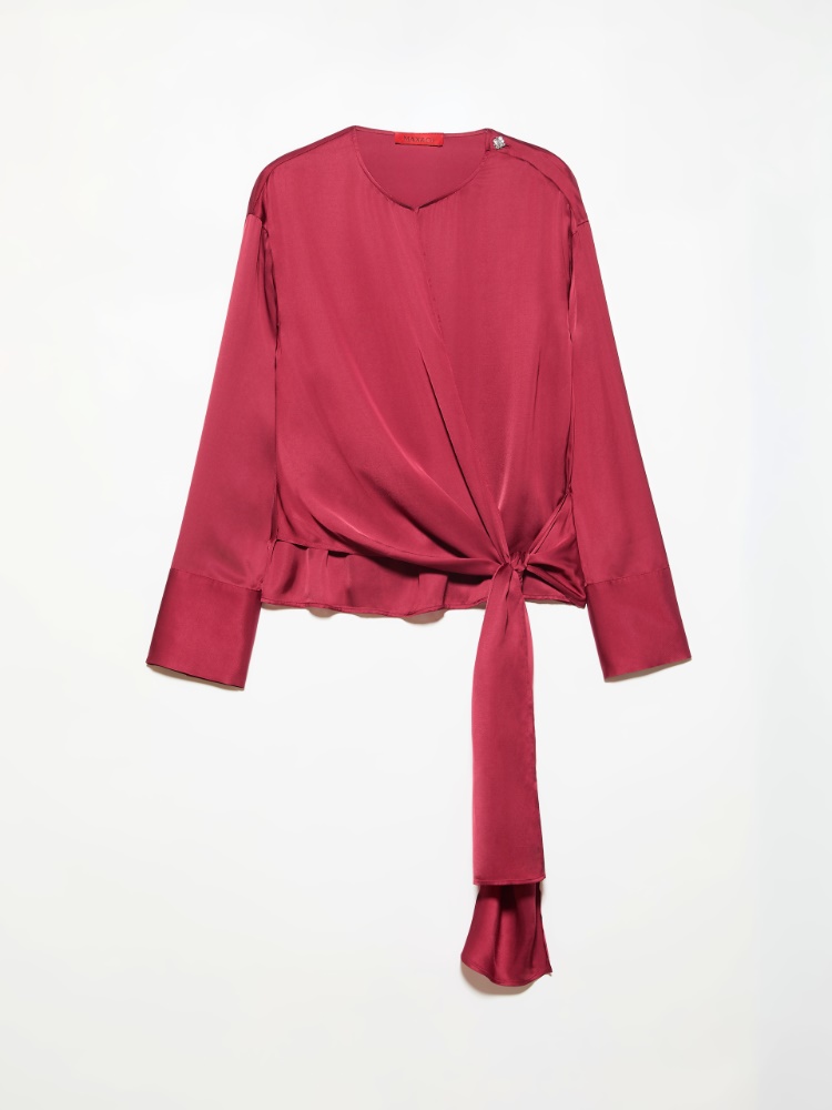 Knot-front satin blouse - MAX&Co. - 6