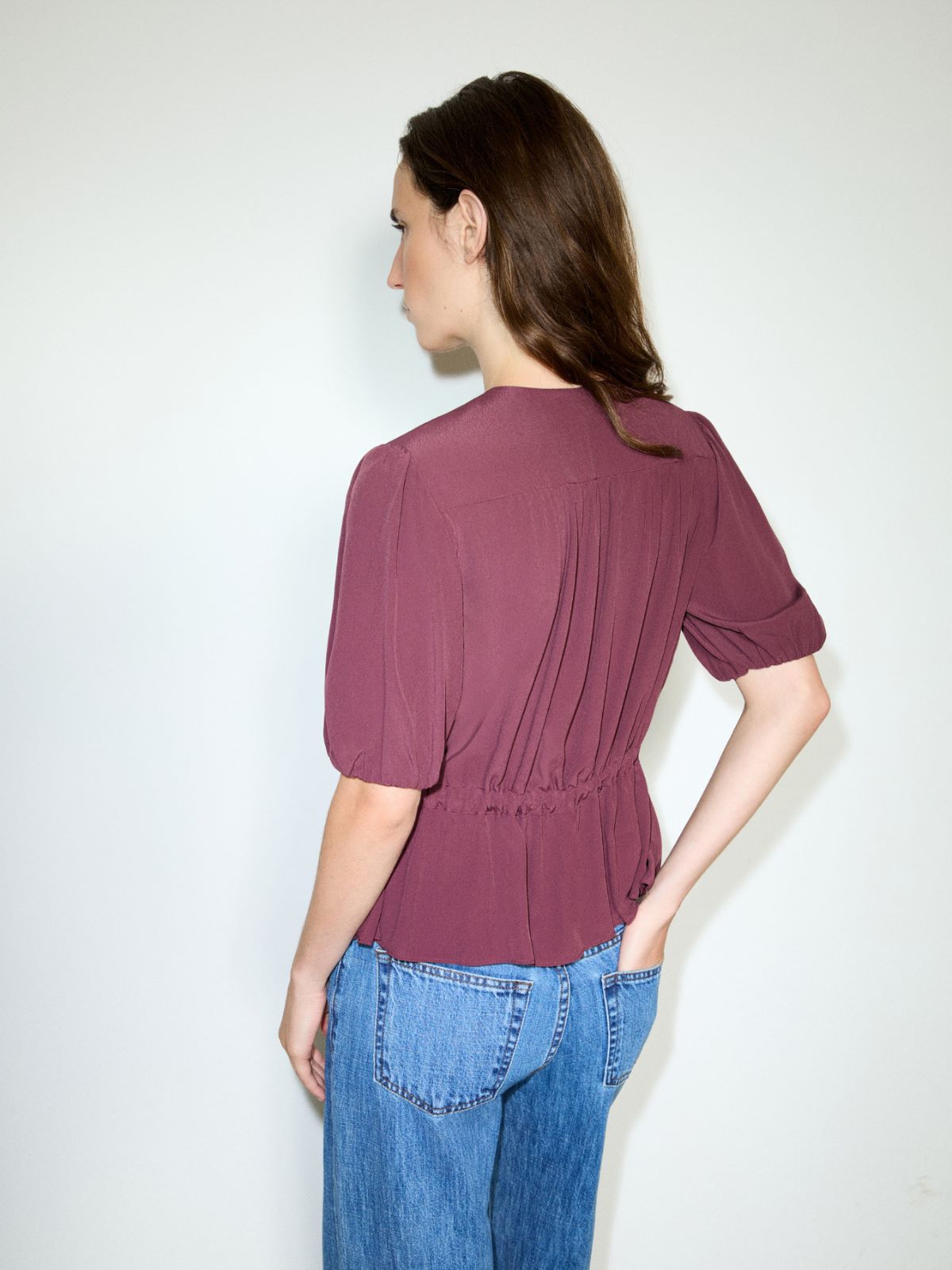 Crêpe de Chine shirt - PLUM - MAX&Co. - 2