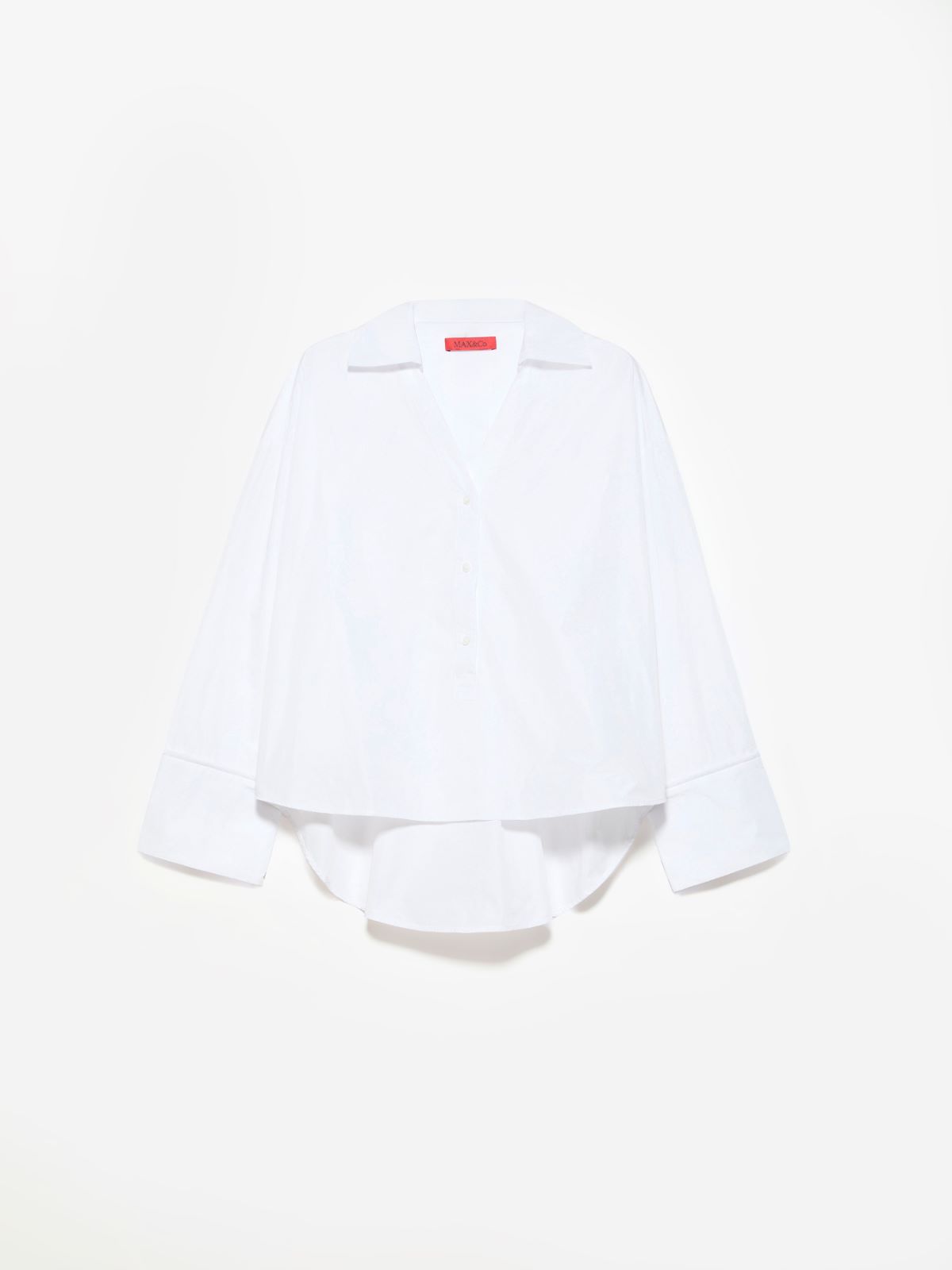 Chemise popover en taffetas - BLANC - MAX&Co. - 6