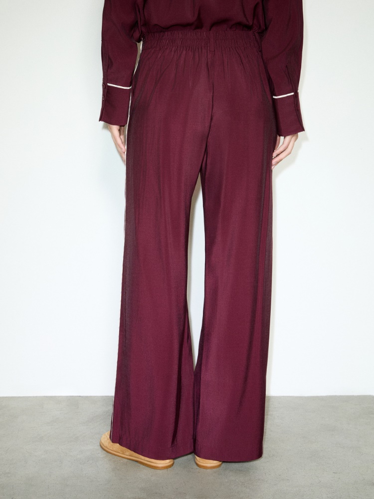 Wide trousers in crisp fabric - MAUVE - MAX&Co. - 2
