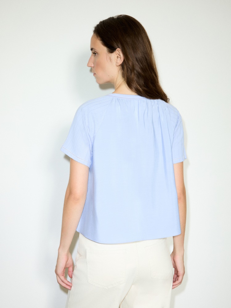 Blouse in crispy fabric and jersey - MAX&Co. - 2