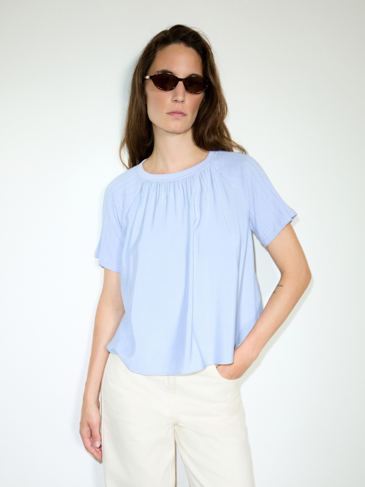 Blouse in crispy fabric and jersey - MAX&Co.