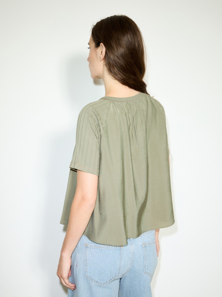 Blouse in crispy fabric and jersey - MAX&Co. - 2