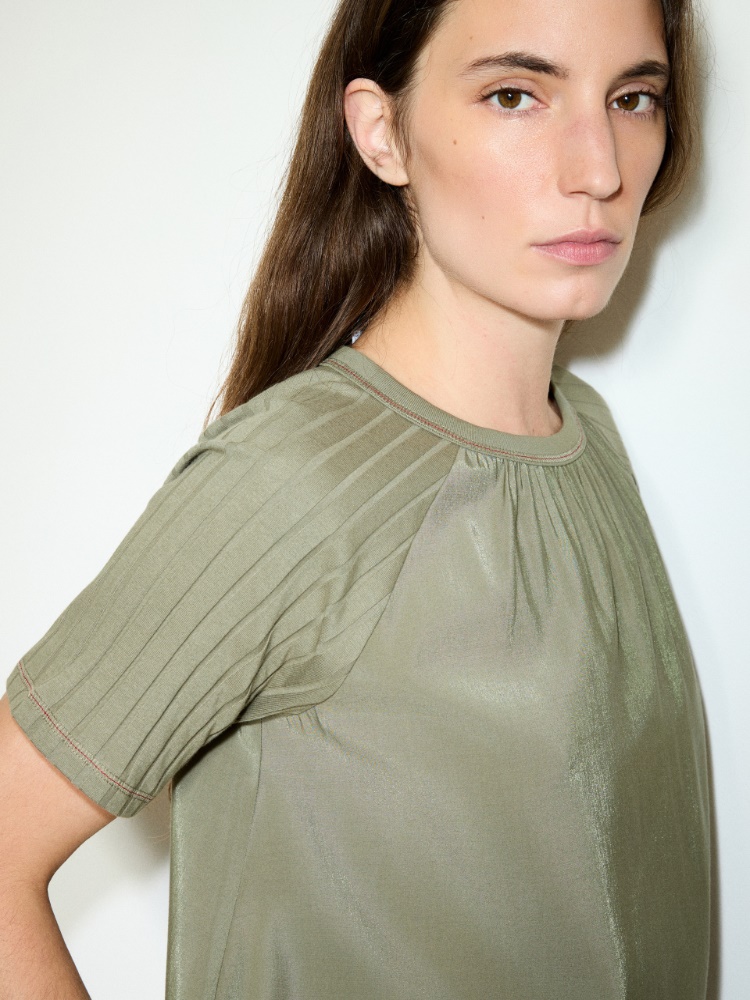Blouse in crispy fabric and jersey - MAX&Co. - 3