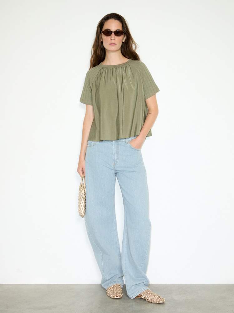 Blouse in crispy fabric and jersey - MAX&Co. - 4