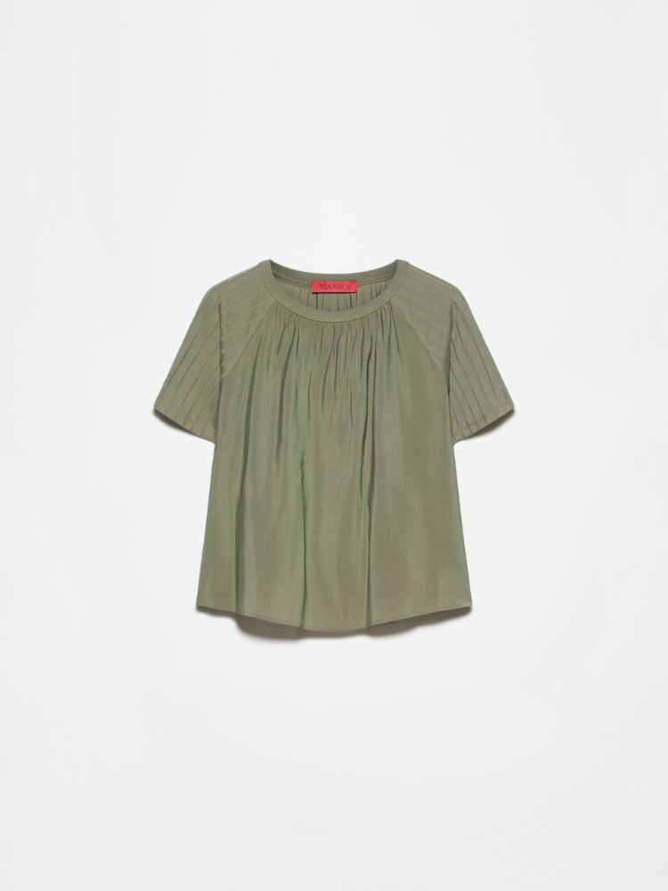 Blouse in crispy fabric and jersey - MAX&Co. - 5