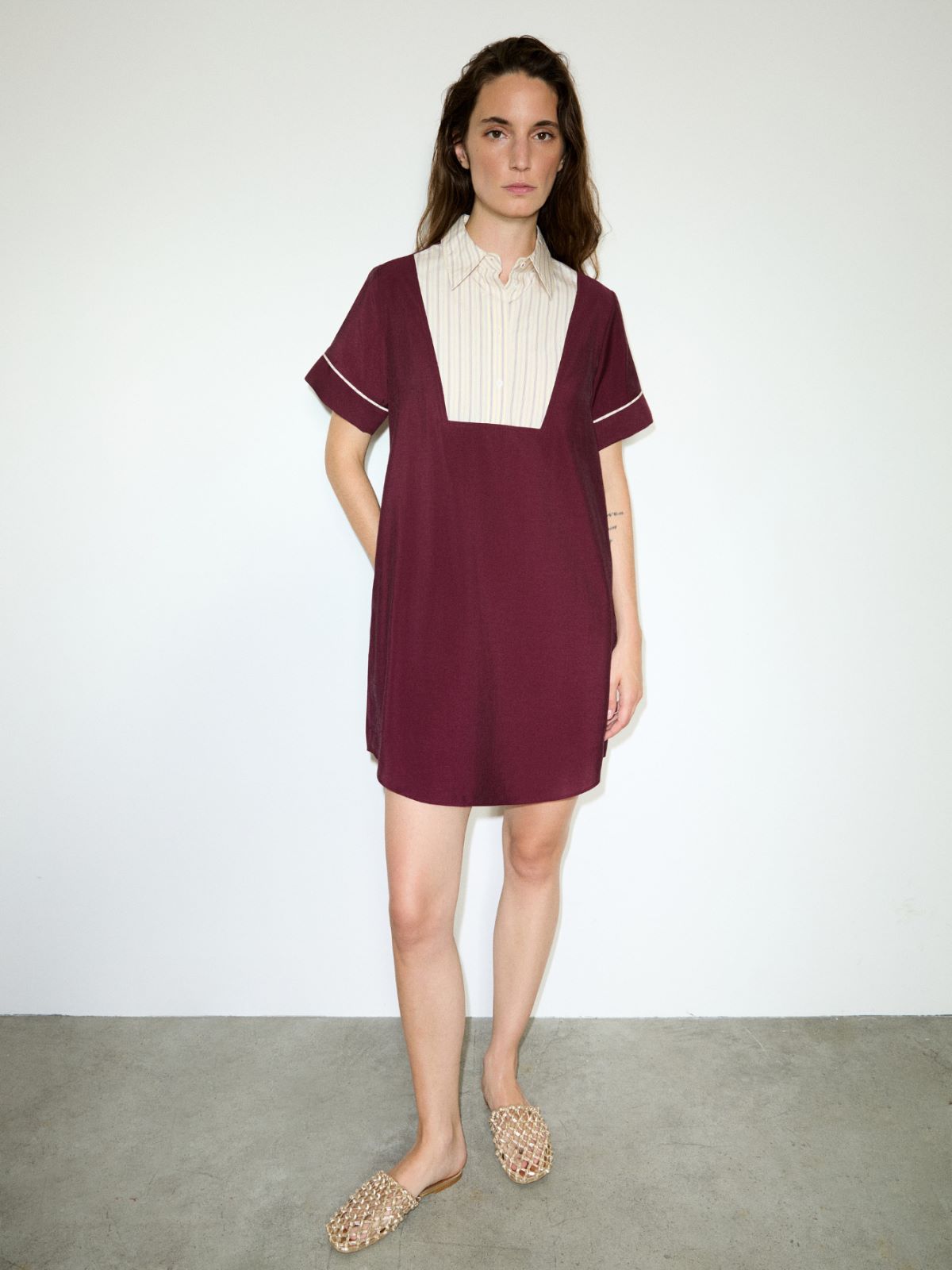 Abito con plastron a contrasto - MALVA - MAX&Co.