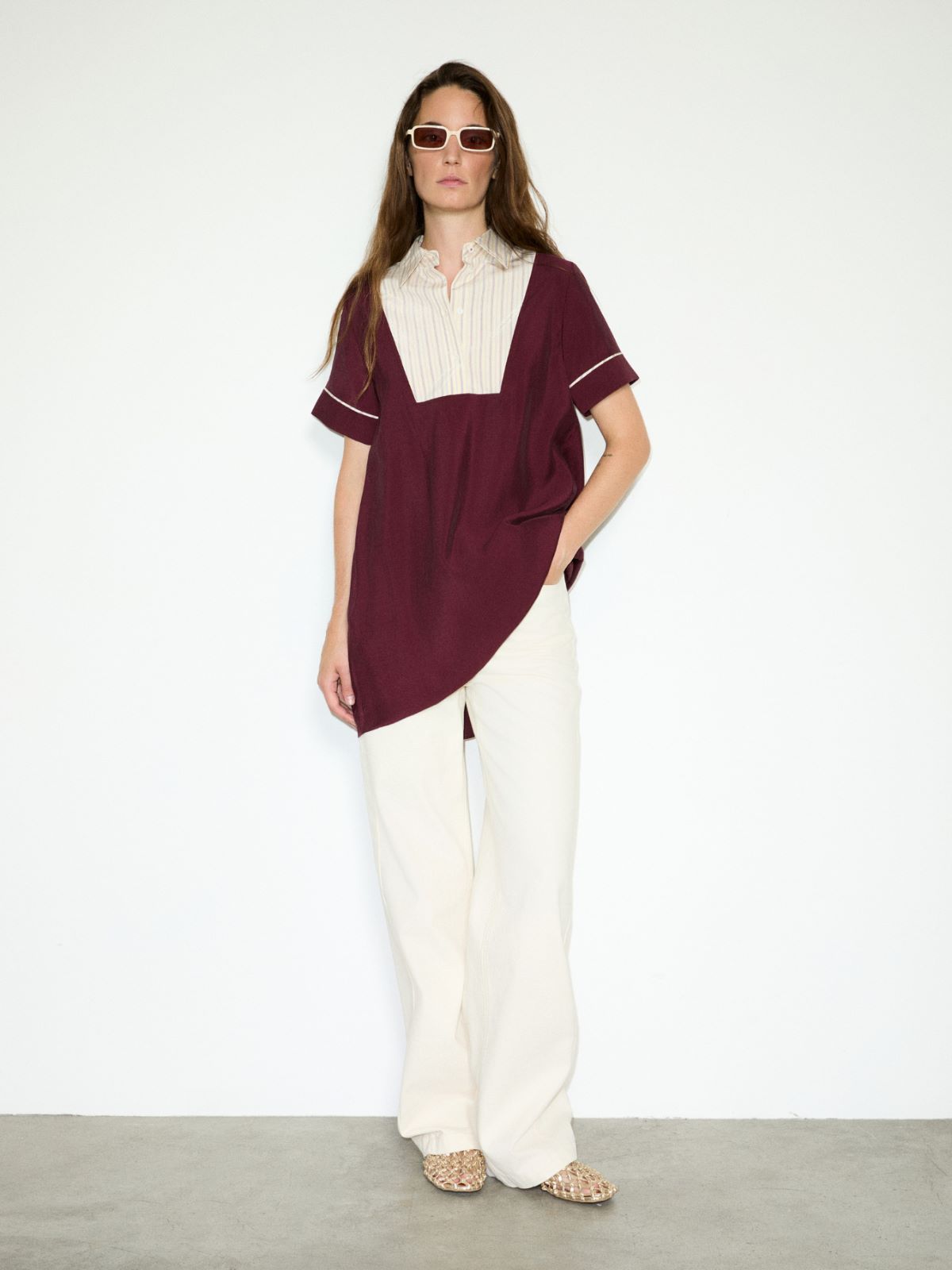 Abito con plastron a contrasto - MALVA - MAX&Co. - 4