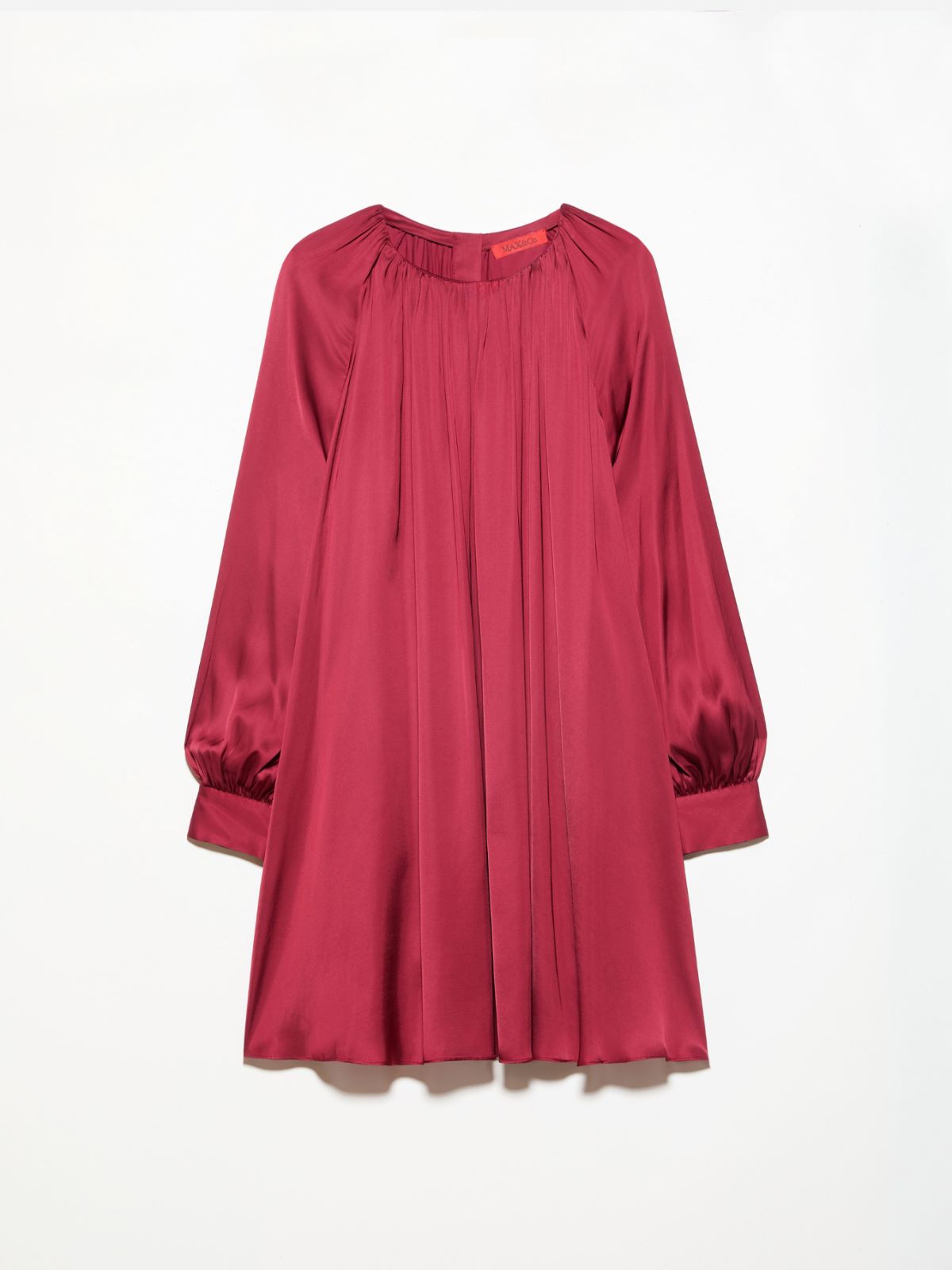 A-line satin dress - CHERRY - MAX&Co. - 5