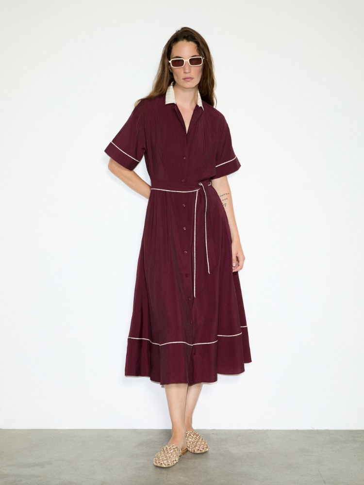 Midi shirt dress in crisp fabric - MAX&Co. - 4