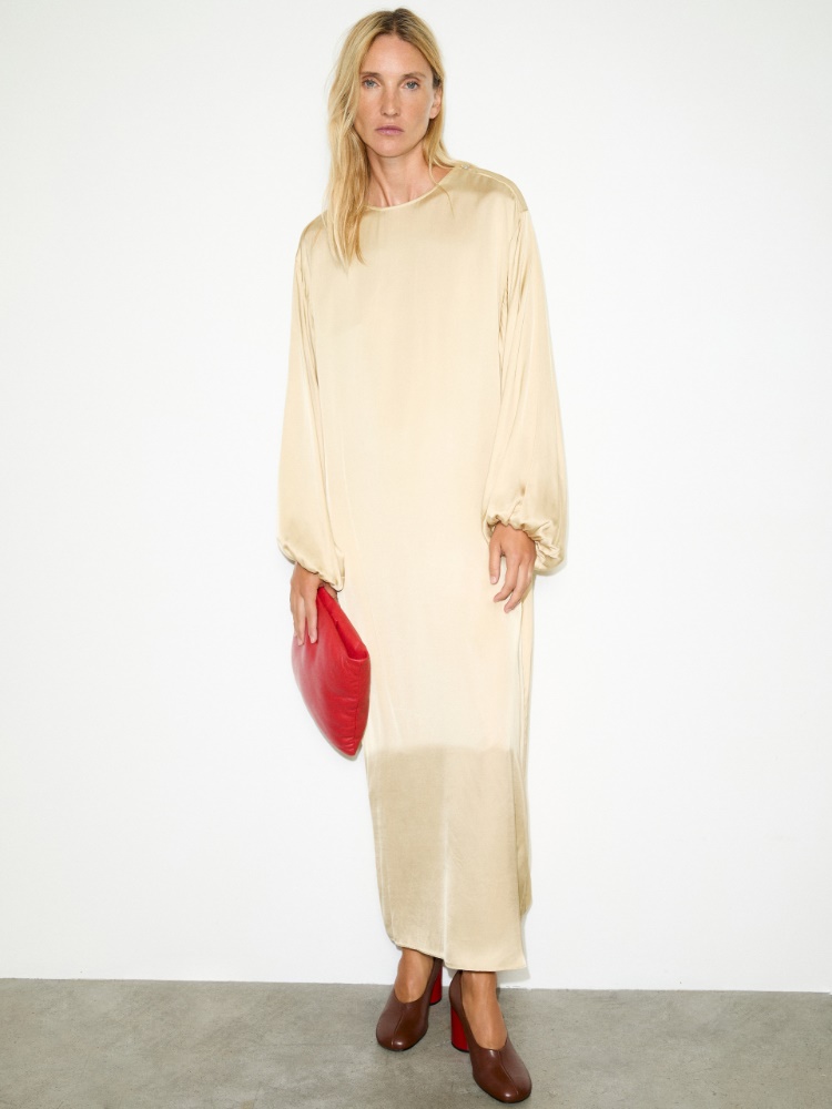 Maxi robe tunique en satin - MAX&Co.