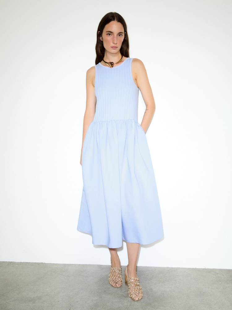 Jersey and fabric midi dress - MAX&Co.
