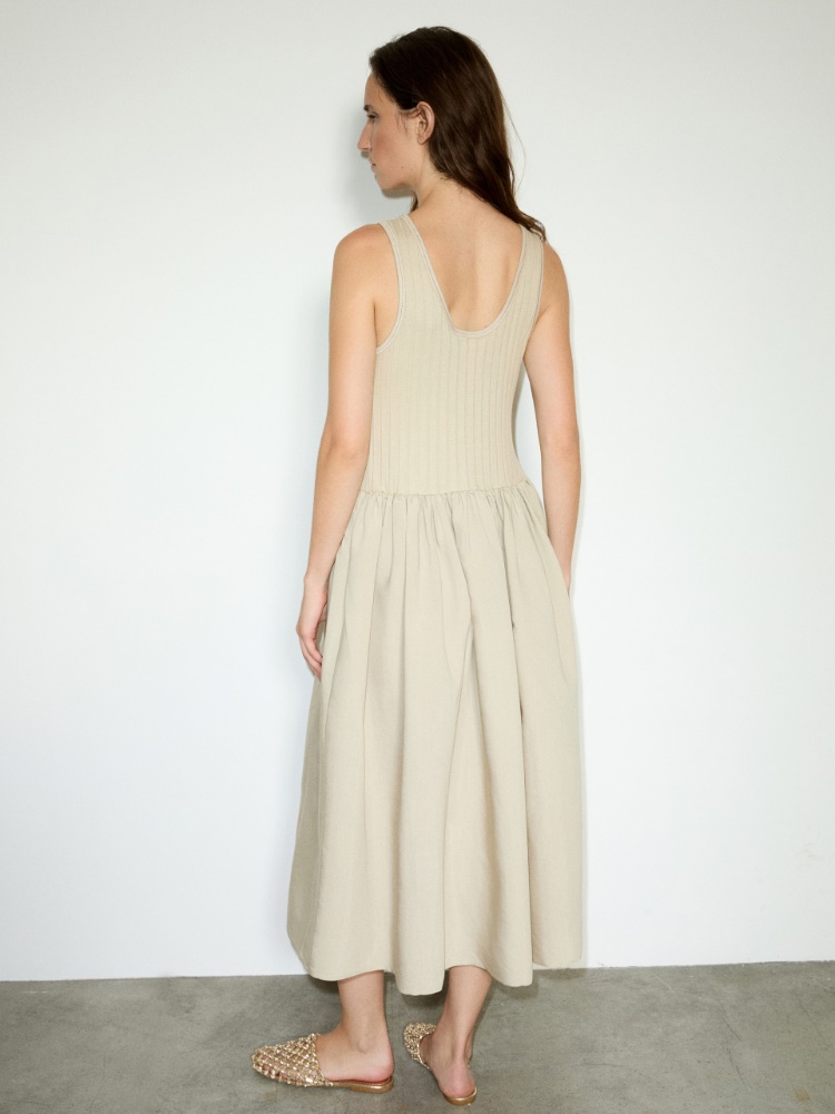 Jersey and fabric midi dress - MAX&Co. - 2