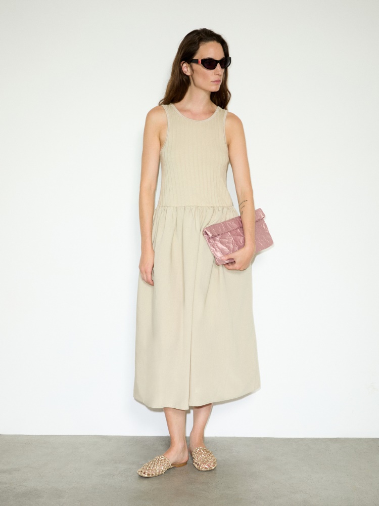 Jersey and fabric midi dress - MAX&Co. - 4