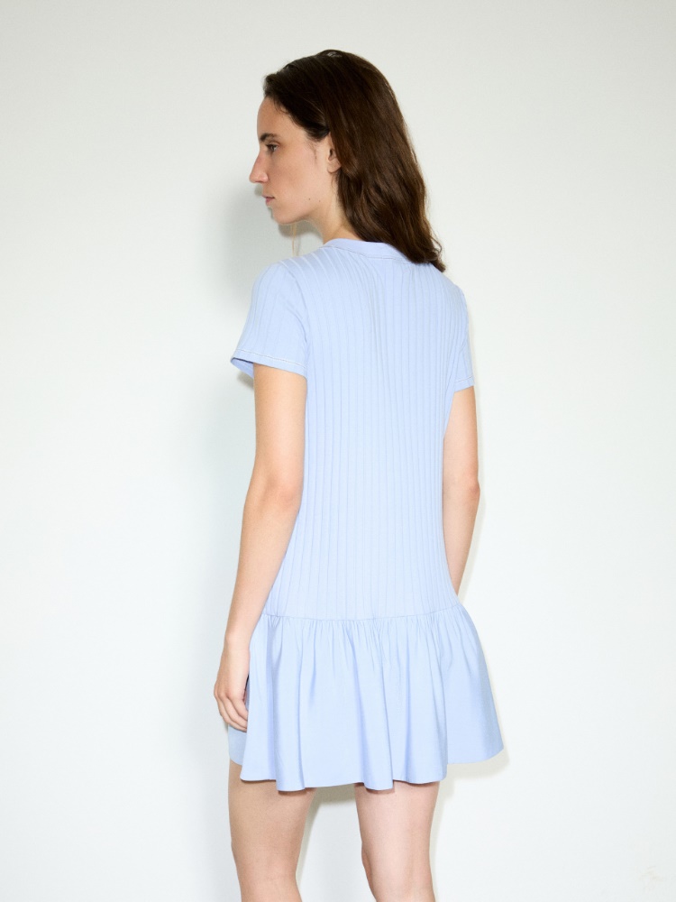 Jersey and woven-fabric mini dress - MAX&Co. - 2