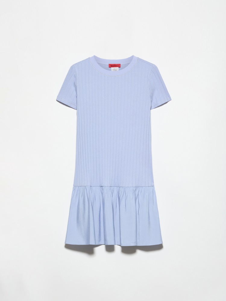 Jersey and woven-fabric mini dress - MAX&Co. - 5
