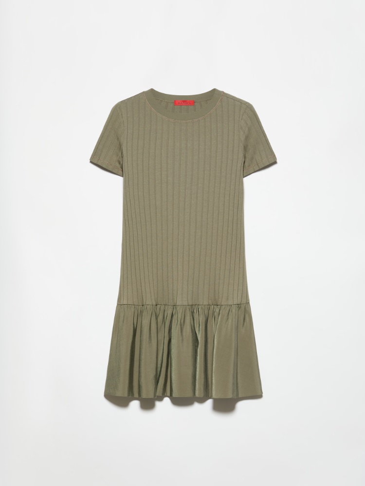 Jersey and woven-fabric mini dress - MAX&Co. - 5