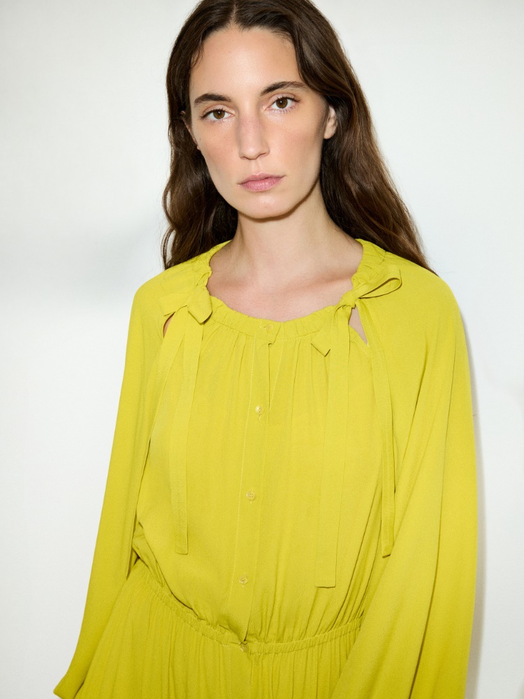 Crêpe de Chine shirt dress - MAX&Co. - 3