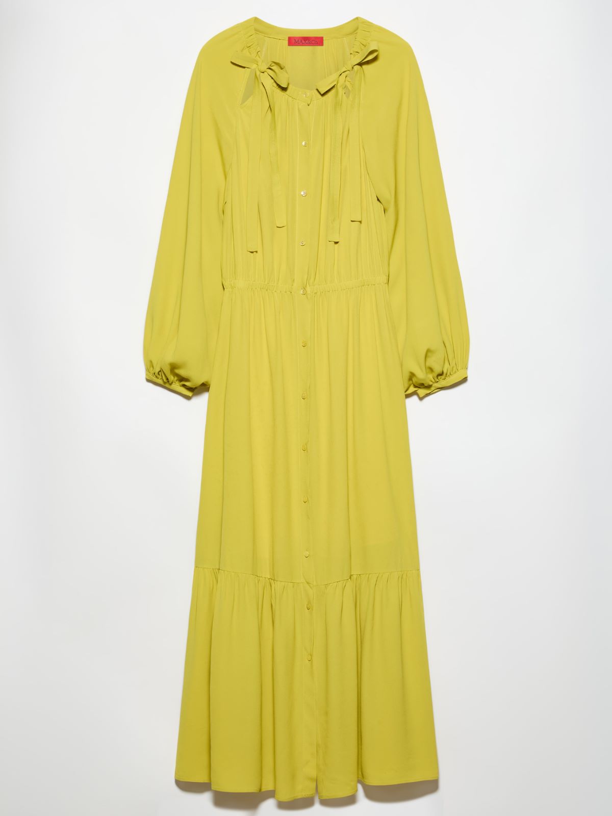 Crêpe de Chine shirt dress - LEMON - MAX&Co. - 7