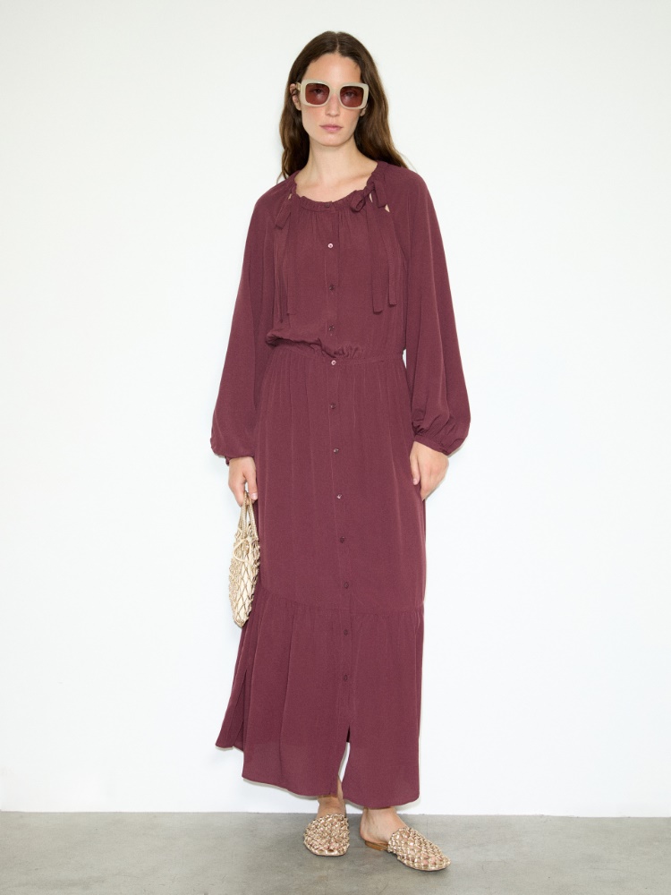Crêpe de Chine shirt dress - MAX&Co. - 4