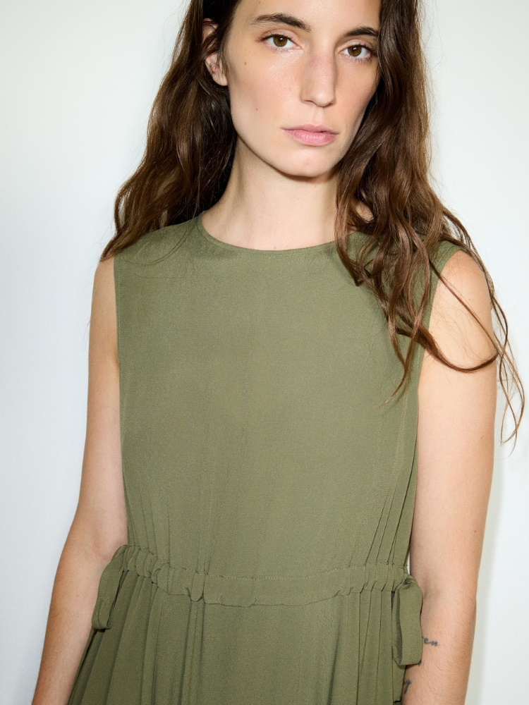 Crêpe de Chine midi dress - MAX&Co. - 3