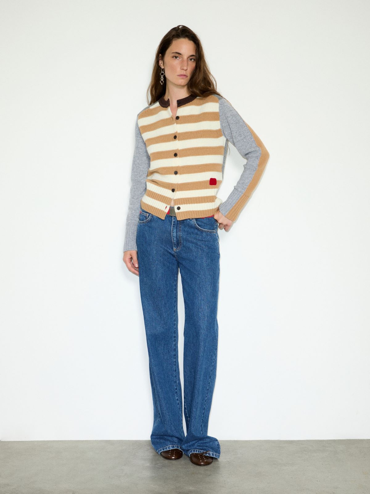 Pure wool patchwork cardigan - CAMEL - MAX&Co. - 5
