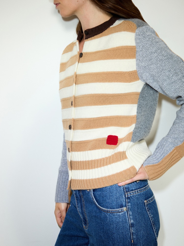 Pure wool patchwork cardigan - MAX&Co. - 4